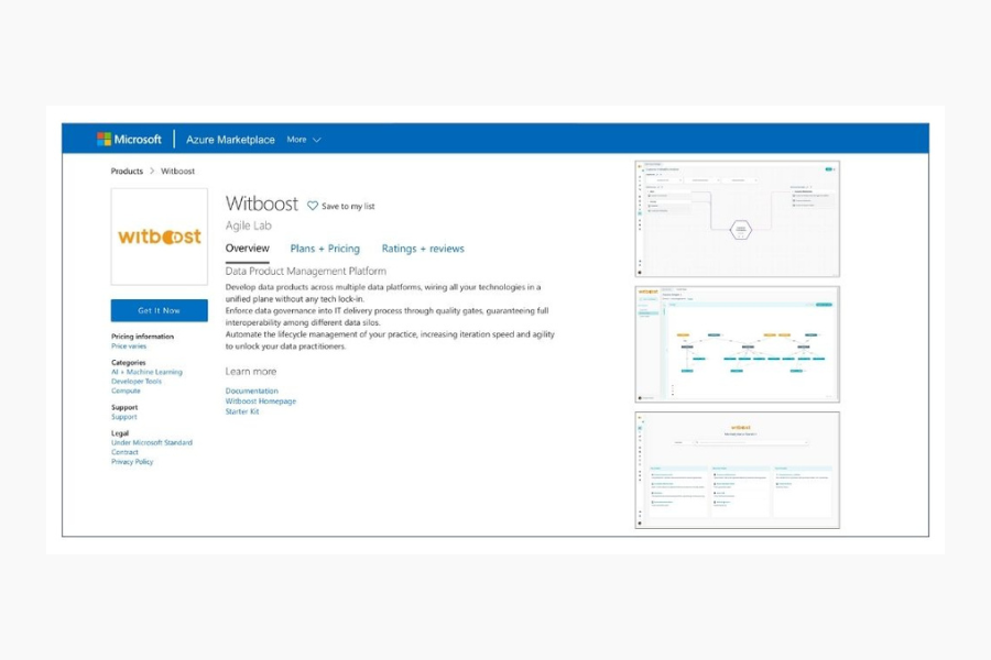 News carousel - website homepage - Azure Marketplace